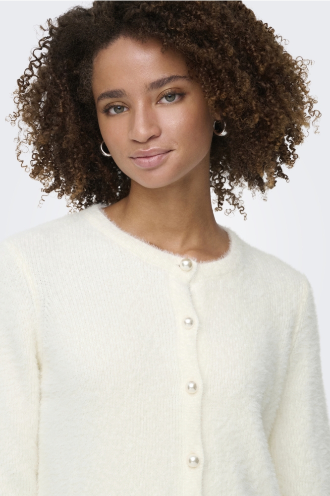 Only witte dames vest | Model vooraanzicht