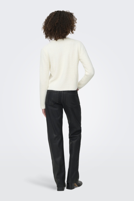 Only witte dames vest | Model achteraanzicht