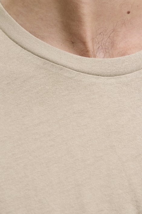 JJ Rebel beige heren t-shirt | Kleurstaal