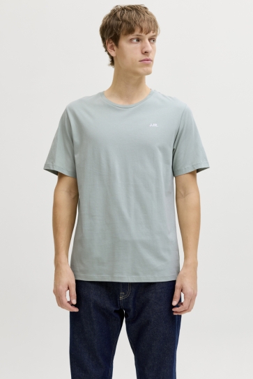 JJ Rebel T-shirt JREBREBEL LOGO TEE SS CREW NECK NOO 12263850 AQUA GRAY