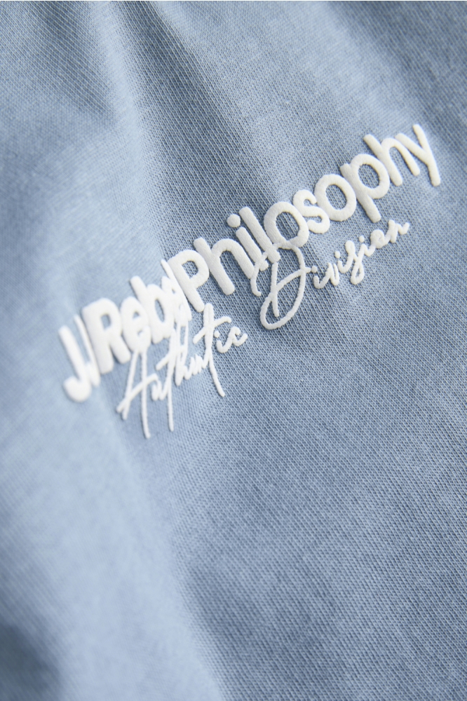 JJ Rebel blauwe heren t-shirt | Kleurstaal