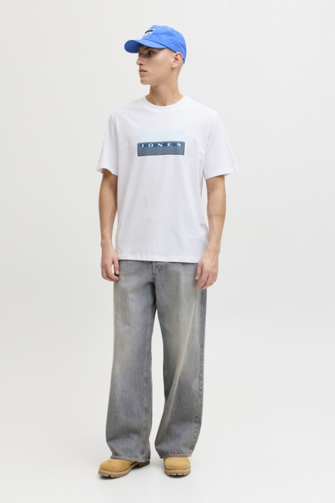 Jack & Jones witte heren t-shirt | Model