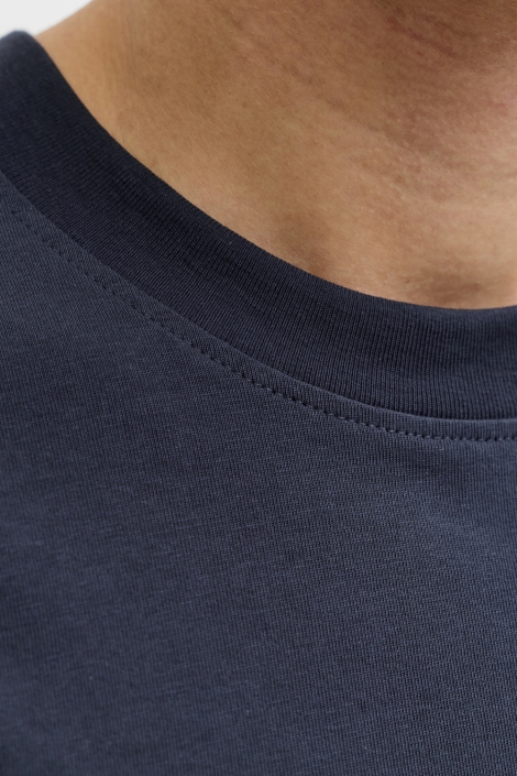 Jack & Jones blauwe heren t-shirt | Close up