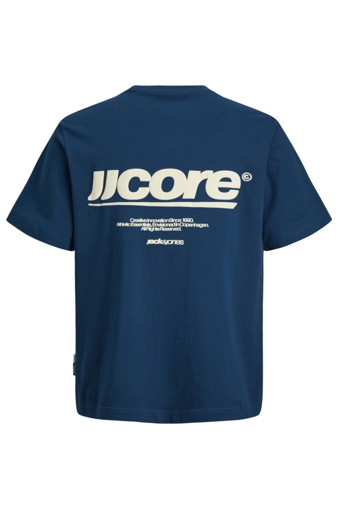 Jack & Jones blauwe heren t-shirt | Achteraanzicht