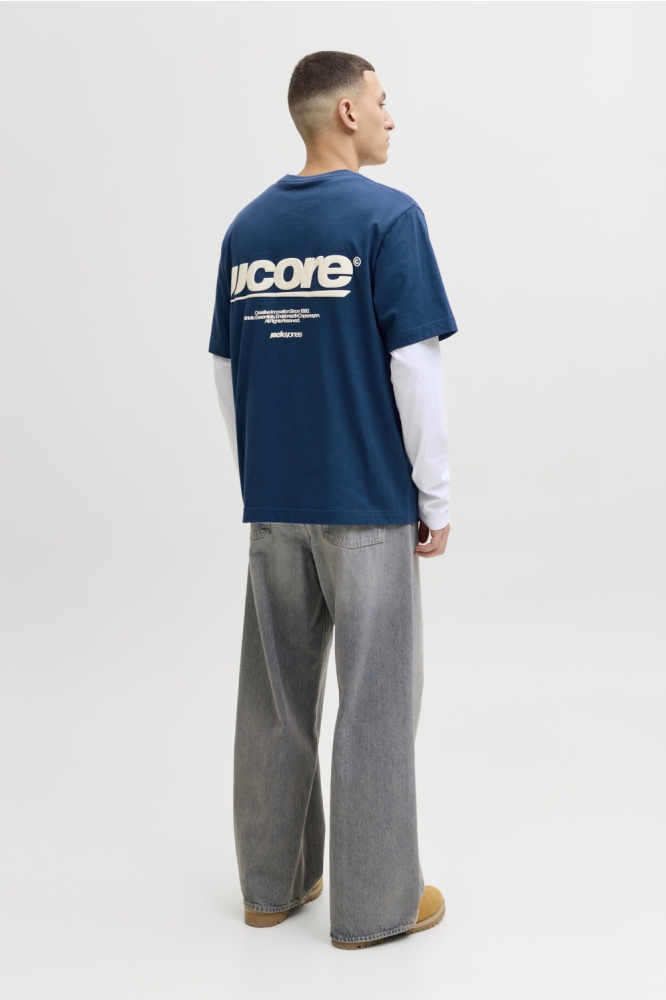 Jack & Jones blauwe heren t-shirt | Model