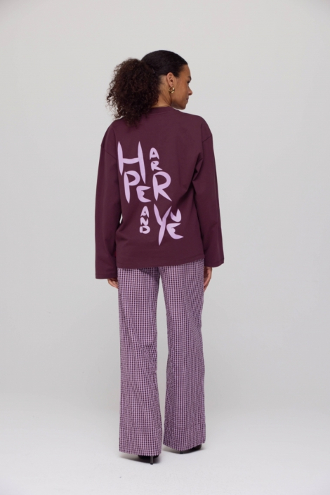 Harper & Yve bruine dames t-shirt | Model