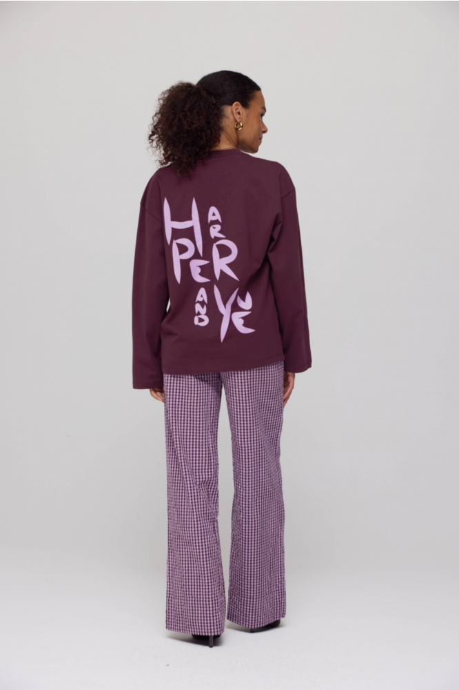 Harper & Yve bruine dames t-shirt | Model
