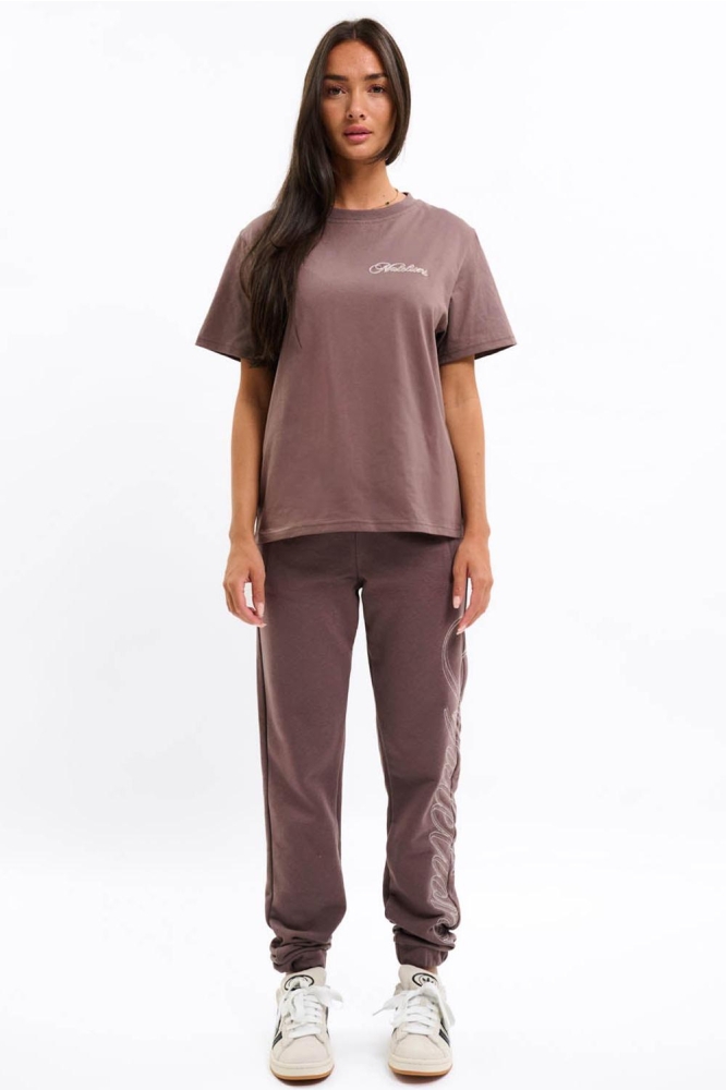 Malelions paarse dames t-shirt | Model