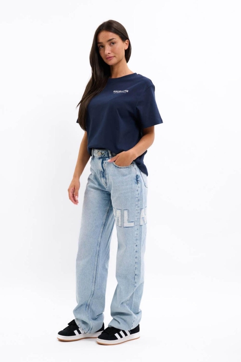 Malelions blauwe dames t-shirt | Model