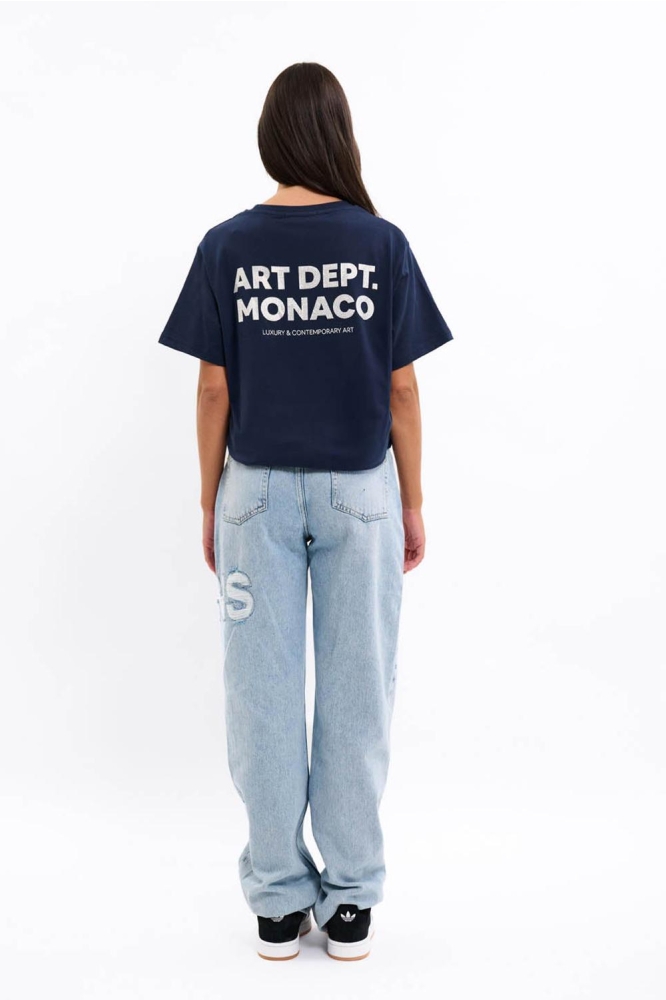 Malelions blauwe dames t-shirt | Model