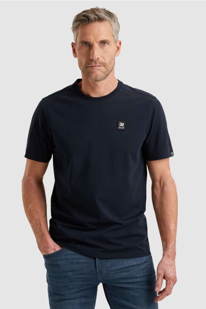 Vanguard blauwe heren t-shirt | Model vooraanzicht