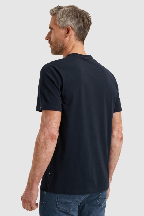 Vanguard blauwe heren t-shirt | Model achteraanzicht