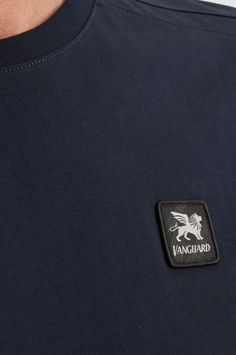 Vanguard blauwe heren t-shirt | Close up
