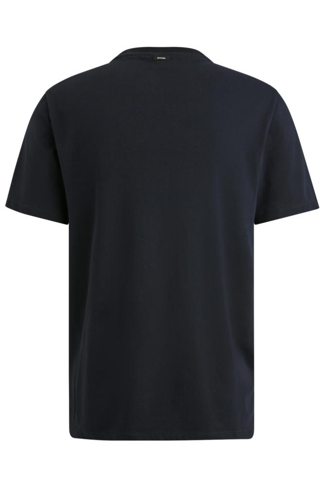 Vanguard blauwe heren t-shirt | Achteraanzicht