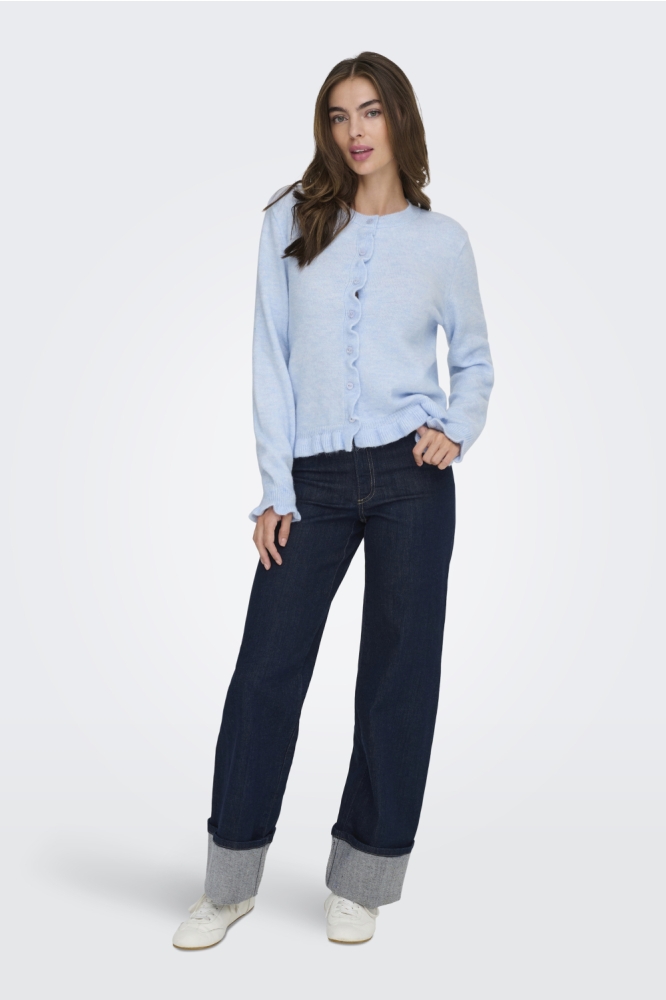 Jacqueline de Yong blauwe dames vest | Model