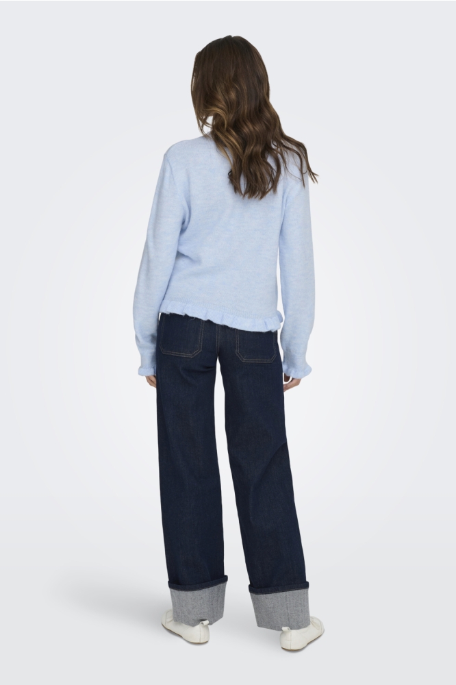 Jacqueline de Yong blauwe dames vest | Model