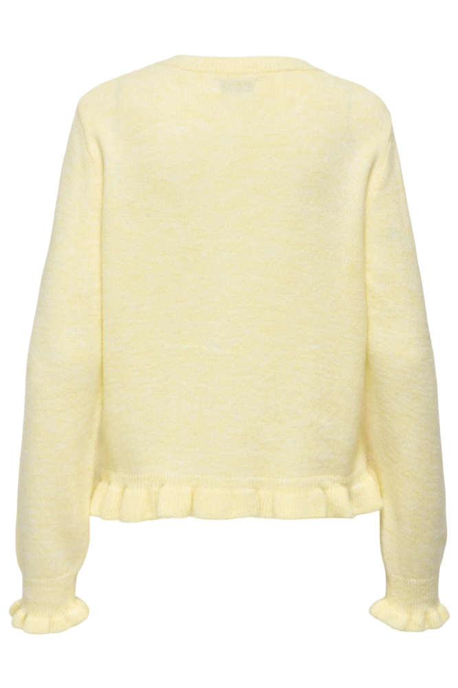 Jacqueline de Yong gele dames vest | Achteraanzicht