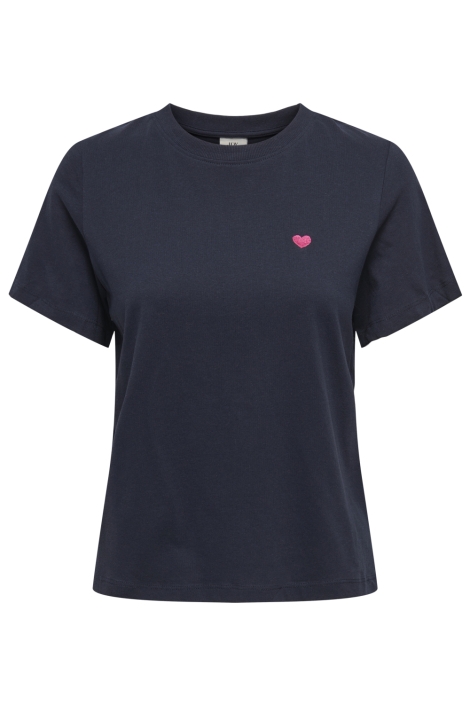 Jacqueline de Yong blauwe dames t-shirt | Vooraanzicht