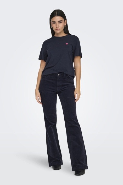 Jacqueline de Yong blauwe dames t-shirt | Model