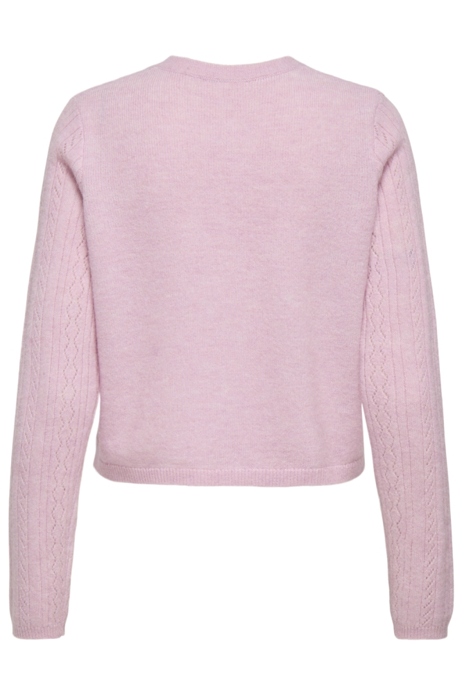 Jacqueline de Yong roze dames vest | Achteraanzicht