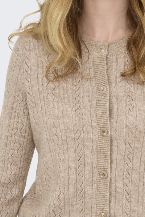 Jacqueline de Yong zand dames vest | Close up