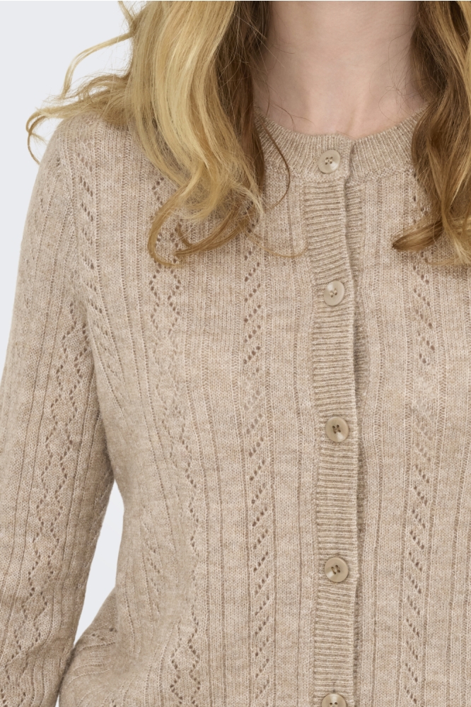 Jacqueline de Yong zand dames vest | Close up