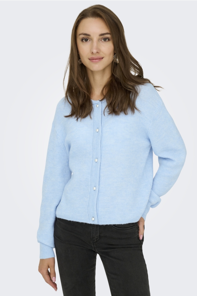 Jacqueline de Yong blauwe dames vest |