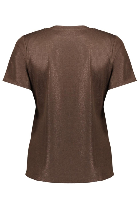 Geisha bruine dames t-shirt | Achteraanzicht