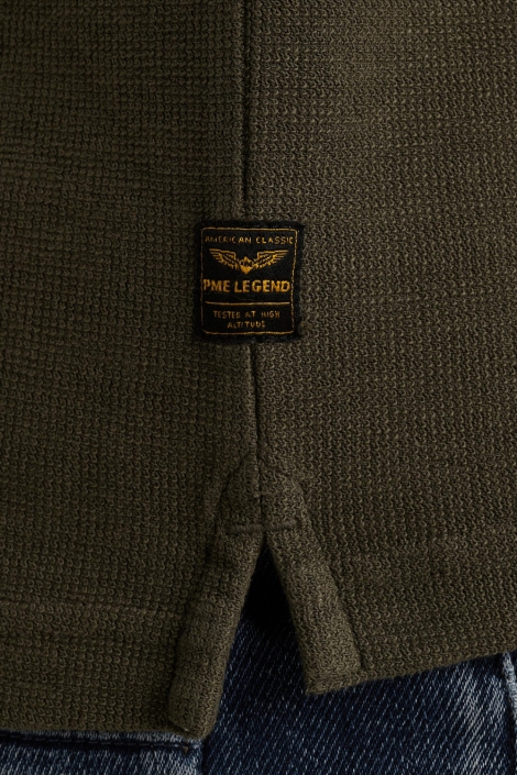 PME legend groene heren t-shirt | Close up