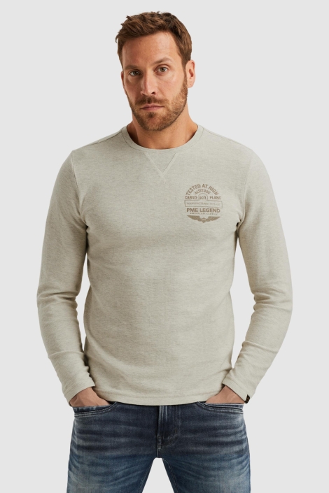 PME legend grijze heren t-shirt | Model vooraanzicht