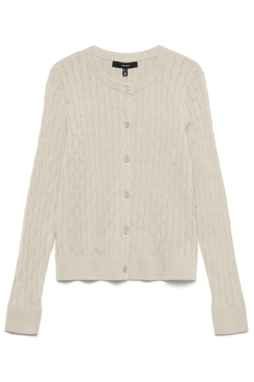 Vero Moda VMFANTASTIC LS O-NECK CABLE CARDIGA 10338234 Birch