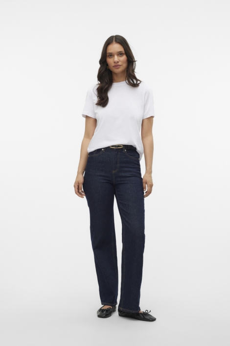 Vero Moda witte dames t-shirt | Model vooraanzicht