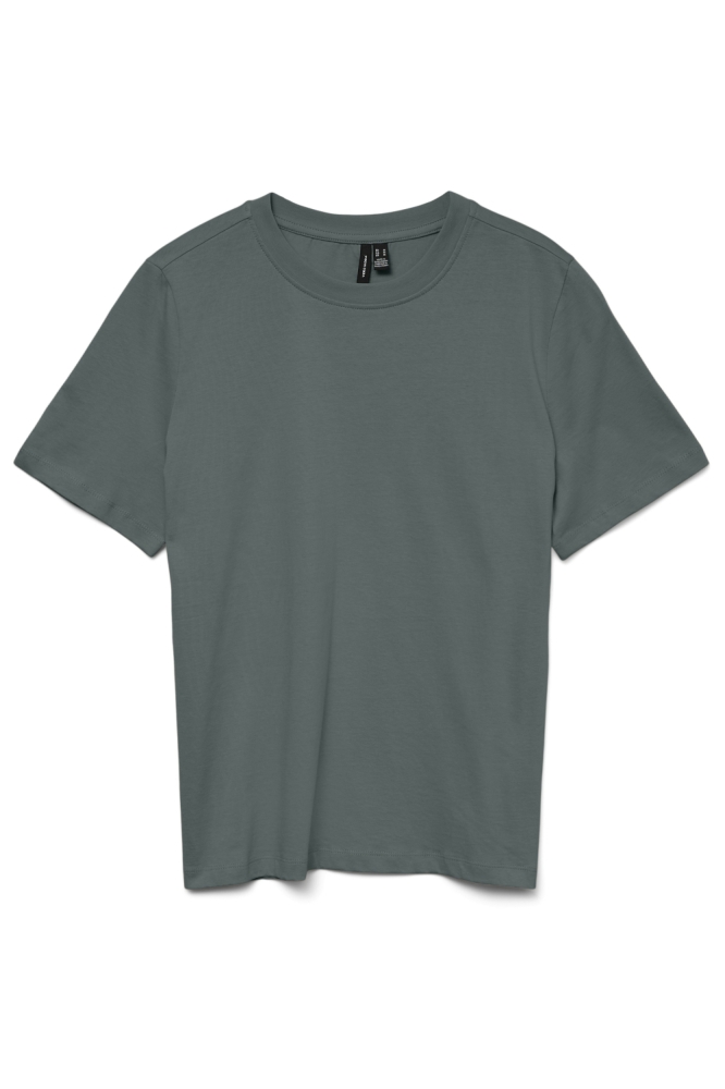 Vero Moda groene dames t-shirt | Vooraanzicht