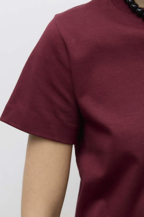 Vero Moda bordeaux dames t-shirt | Close up