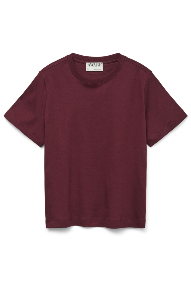 Vero Moda bordeaux dames t-shirt | Vooraanzicht