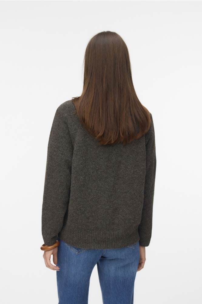 Vero Moda bruine dames vest | Model achteraanzicht