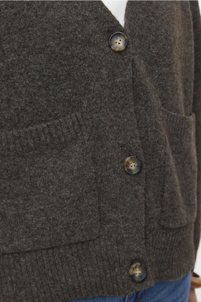 Vero Moda bruine dames vest | Close up