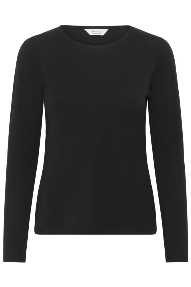 Part Two zwarte dames t-shirt | Vooraanzicht