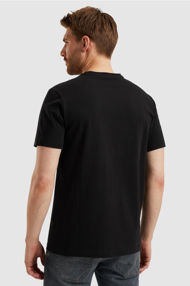 PME legend zwarte heren t-shirt | Model achteraanzicht