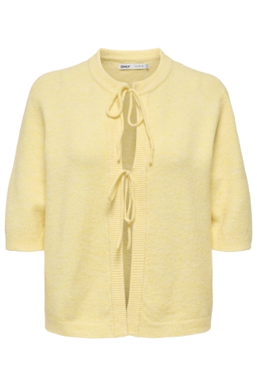 Only ONLSIMONI 2/4 BOW CARDIGAN KNT NOOS 15368990 MELLOW YELLOW/MELANGE