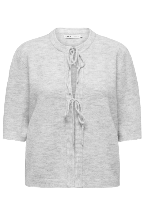 Only grijze dames vest | Vooraanzicht