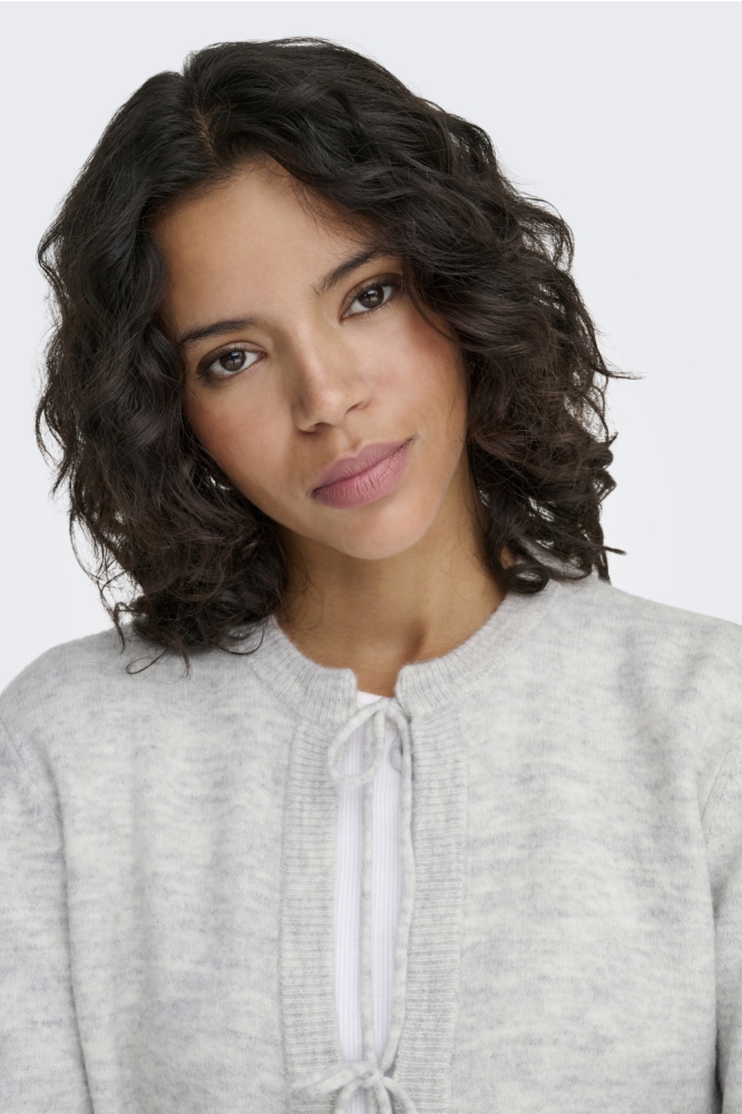 Only grijze dames vest | Close up