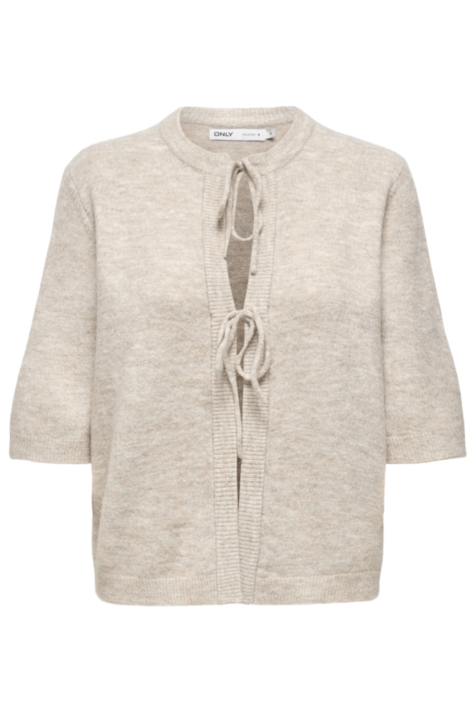 Only beige dames vest | Vooraanzicht