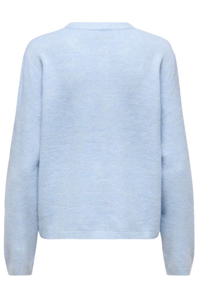 Only blauwe dames vest | Achteraanzicht