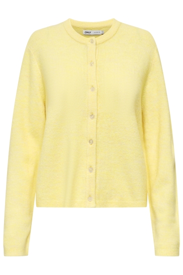 Only ONLSIMONI L/S O-NECK CARDIGAN KNT N 15368980 MELLOW YELLOW/MELANGE