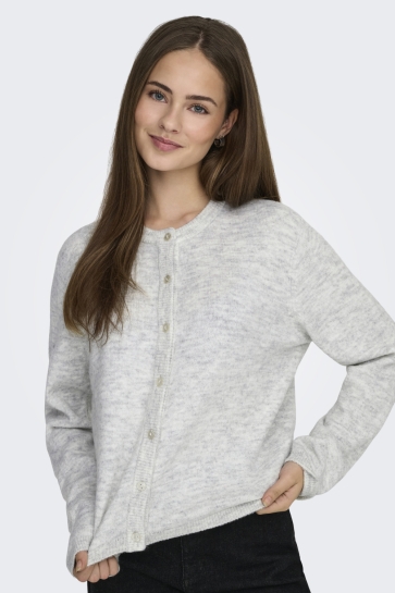 Only ONLSIMONI L/S O-NECK CARDIGAN KNT N 15368980 LIGHT GREY MELANGE
