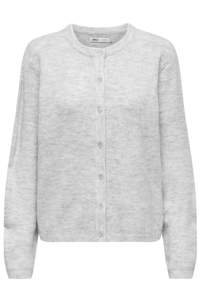 Only grijze dames vest | Vooraanzicht