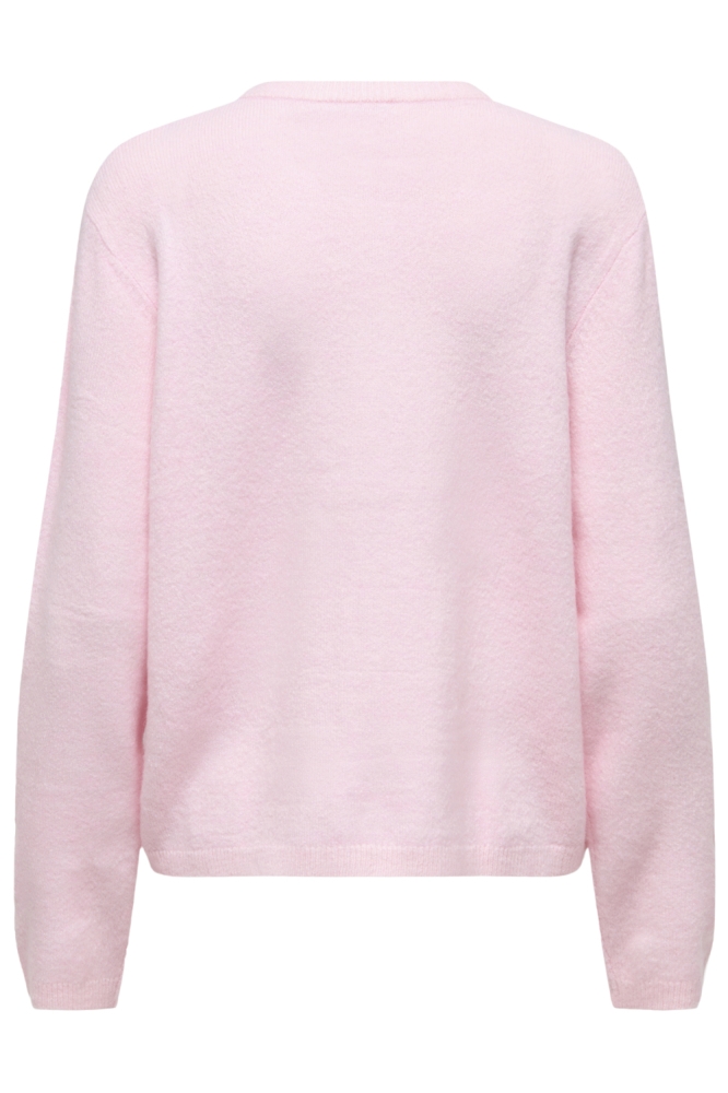 Only roze dames vest | Achteraanzicht