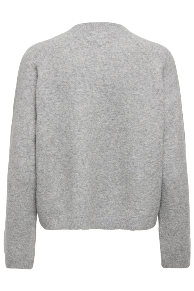 Only grijze dames vest | Achteraanzicht