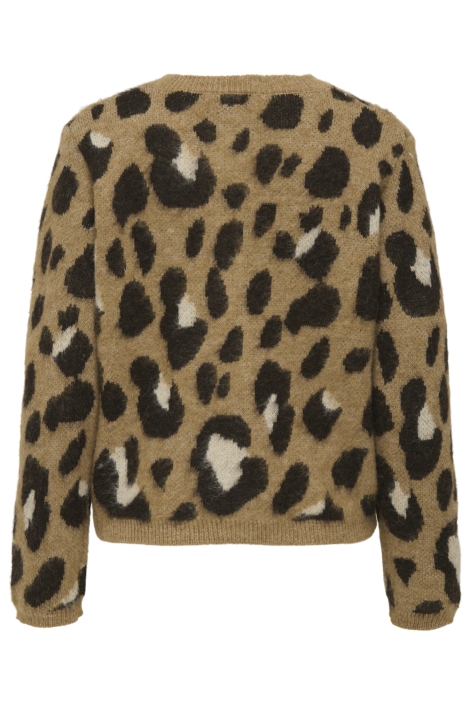 Jacqueline de Yong bruine dames vest | Achteraanzicht